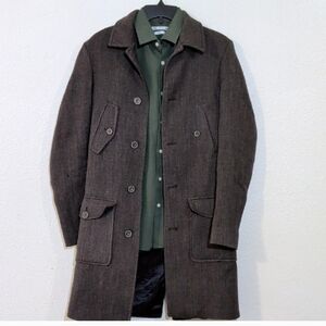 ZARA MENS small COAT + medium LONG SLEEVE (2 PIECES, 1 PRICE)